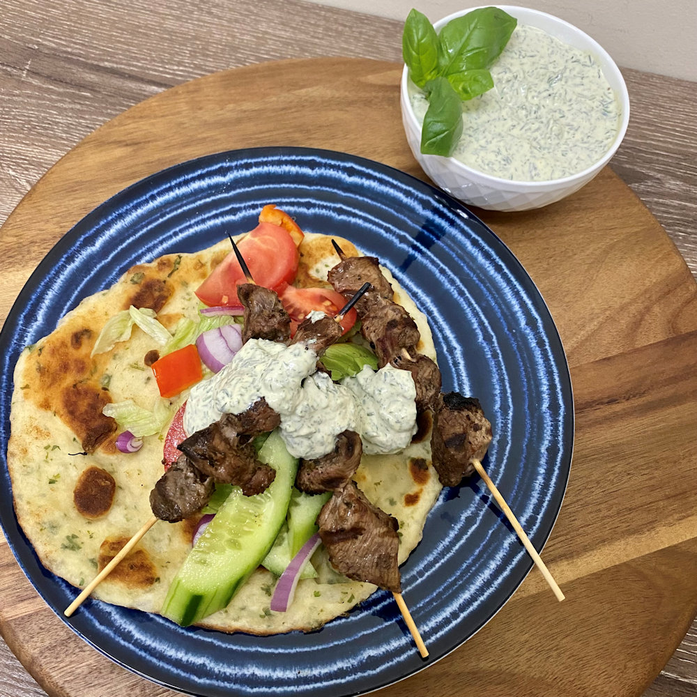 Kebab Yoghurt Sauce & Flatbread