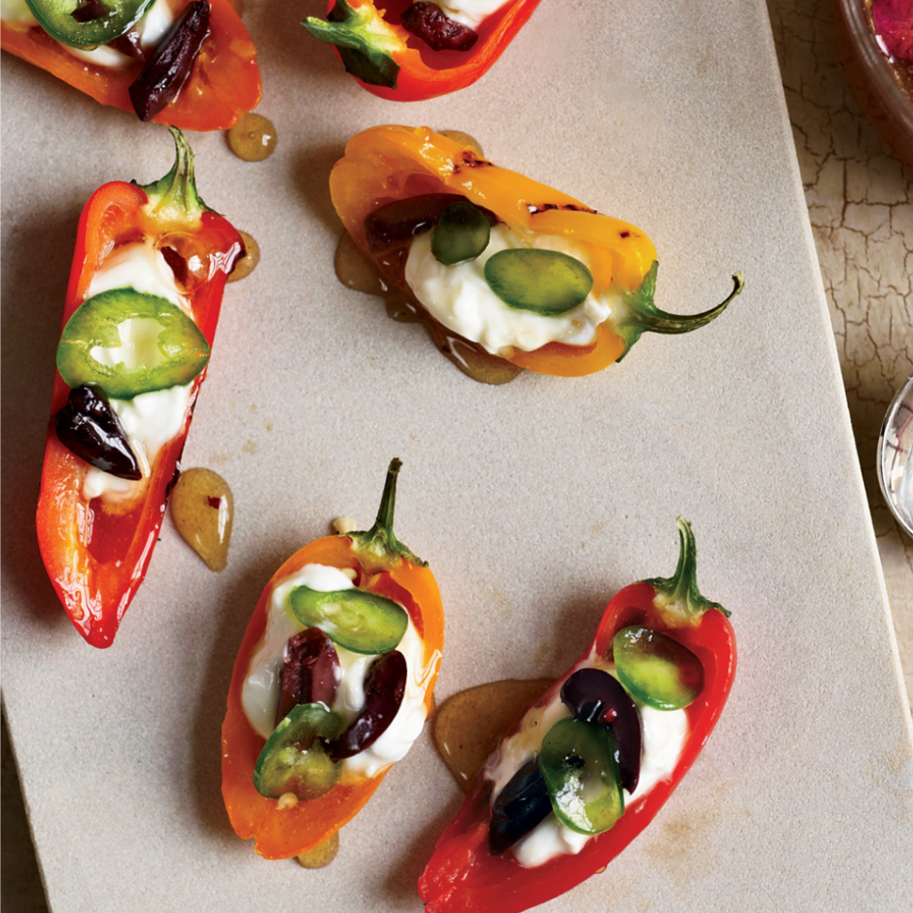 Yoghurt Stuffed Capsicums