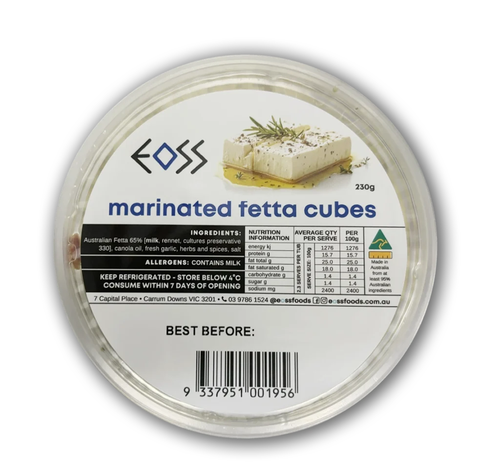 Marinated Fetta Cubes