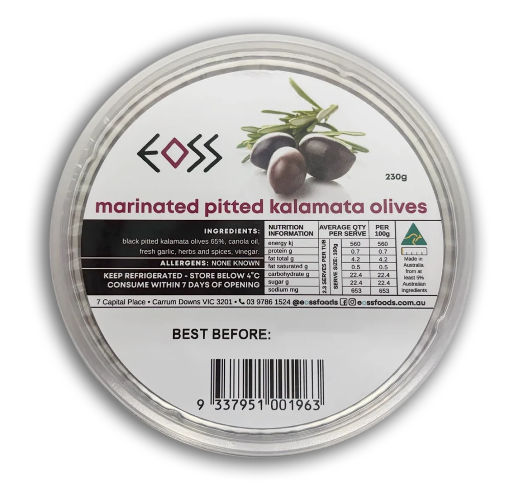 Marinated Pitted Kalamata Olives